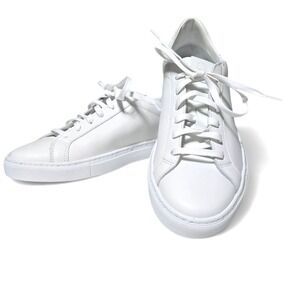 GREATS Reign Lace Up Leather Sneakers Blanco Solid Round Toe Men's 7